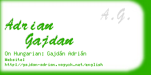 adrian gajdan business card