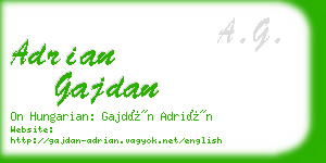 adrian gajdan business card